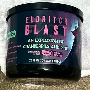 From My 2024 NEW Candle Line 20oz Soy Wax ‘Eldritch Blast’ Cranberries & Pine